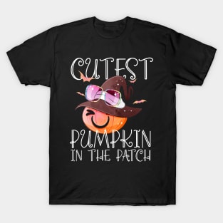 Cutest Pumpkin In The Patch Funny Halloween Thanksgiving T-Shirt